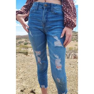 So Ripped Blue Jeans